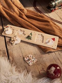 Spielzeug-Lernspielzeug-Weihnachts-Steckpuzzle, Holz FSC®