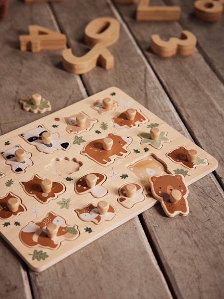 Baby Steckpuzzle GRÜNER WALD, Holz FSC® mehrfarbig 1