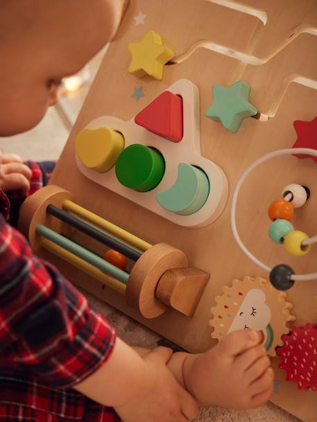 Kinder Activity-Board, Holz FSC® MIX beige+mehrfarbig 6