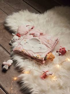 Spielzeug-Baby-Kuscheltiere & Stofftiere-Baby Stoffbuch mit Plüschtieren ROSA WELT