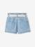 Baby Paperbag-Shorts mit Stoffgürtel - bleached - 6