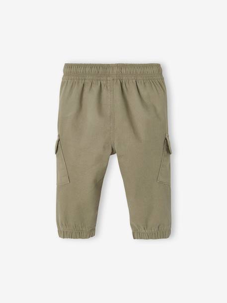 Baby Cargohose Oeko-Tex blau+khaki 6