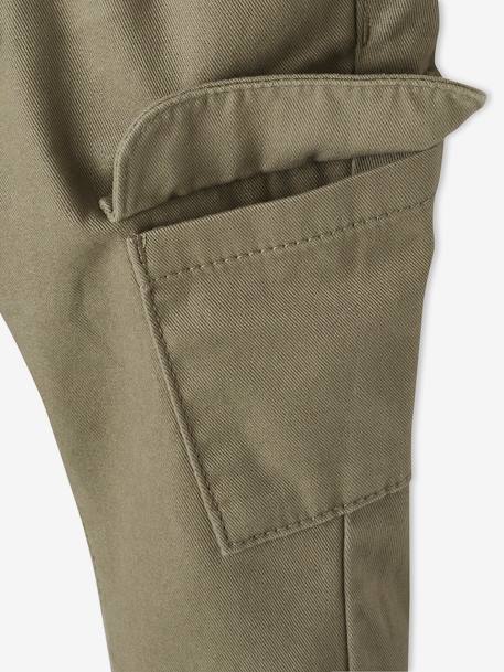 Baby Cargohose Oeko-Tex - blau+khaki - 8