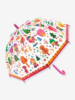 -Transparenter Kinder Regenschirm WALD DJECO