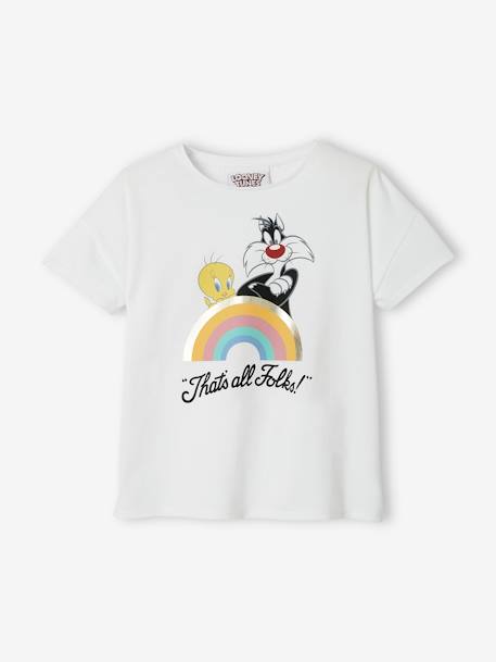 Kinder T-Shirt LOONEY TUNES Tweety & Sylvester weiß 1