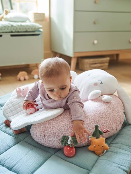 Baby Activity-Kissen blau/märchenwald+mehrfarbig/tansania+weiß bedruckt/rosa welt+wollweiß/grüner wald 16