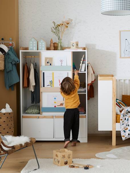 Kinderzimmer Schrank ABC - weiß/natur - 6