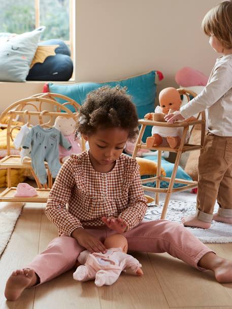 Kinderzimmer Puppenkleidung mehrfarbig+rosa 3