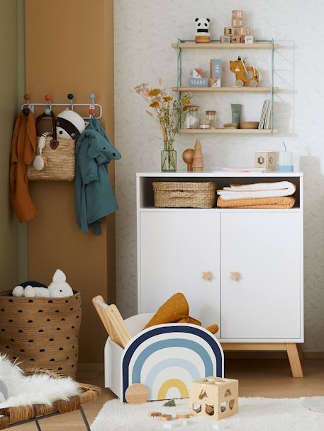 Kinderzimmer Wandgarderobe SIXTIES weiß/mehrfarbig 7