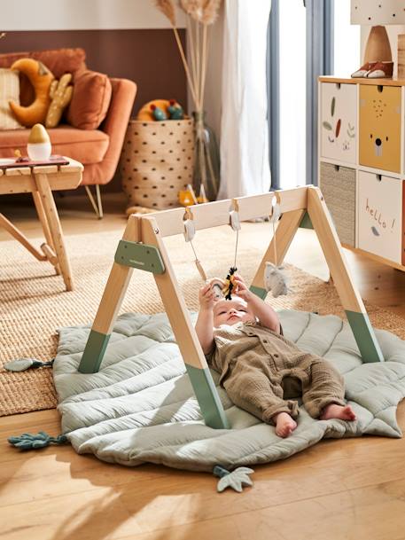 Baby Spielbogen aus Holz FSC® braun/grüner wald/bär+grün/tansania 9