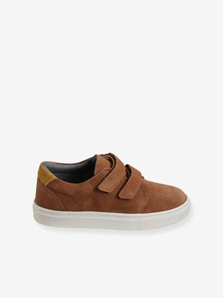 Jungen Sneakers mit Klettverschluss - camelfarben+marine/braun+marine/grün - 7