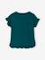 Mädchen T-Shirt mit Pailletten-Print und Volants Oeko-Tex - altrosa+aqua+grün+hellrosa - 9