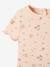 Geripptes Baby T-Shirt mit Blumenprint altrosa bedruckt 2