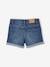 Mädchen Jeansshorts mit Umschlag BASIC Oeko-Tex - blue stone+dark blue - 2