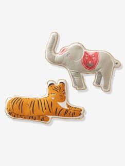 Dekoration & Bettwäsche-2er-Pack Kinder Kissen INDIA, Tiere