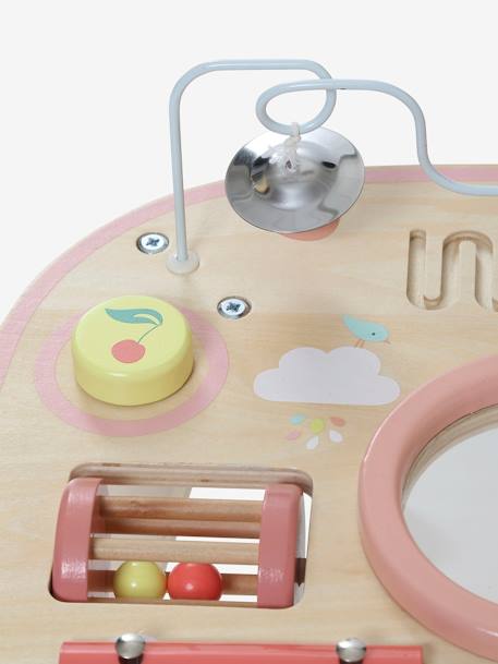 Baby Spieltisch mit Musikinstrumenten, Holz FSC® natur/mehrfarbig+rosa 11