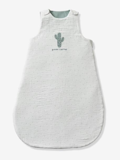 Bio-Kollektion: Baby Sommerschlafsack KAKTUS Oeko-Tex wollweiß 1