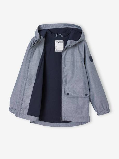 Jungen Regenjacke blau chambray 2