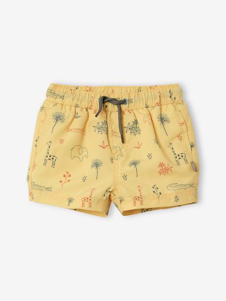 Jungen Baby Badehose Oeko-Tex gelb bedruckt 1