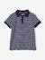 2er-Pack Jungen Poloshirts, Pikee Oeko-Tex aqua+pack bordeaux/gestreift 9