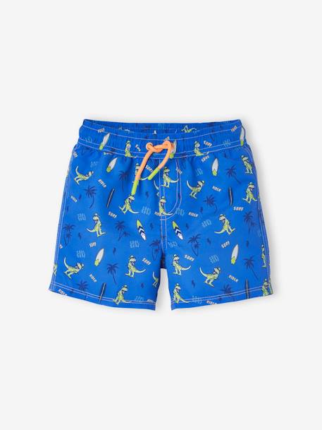 Jungen Badehose, Dino-Print blau bedruckt 1