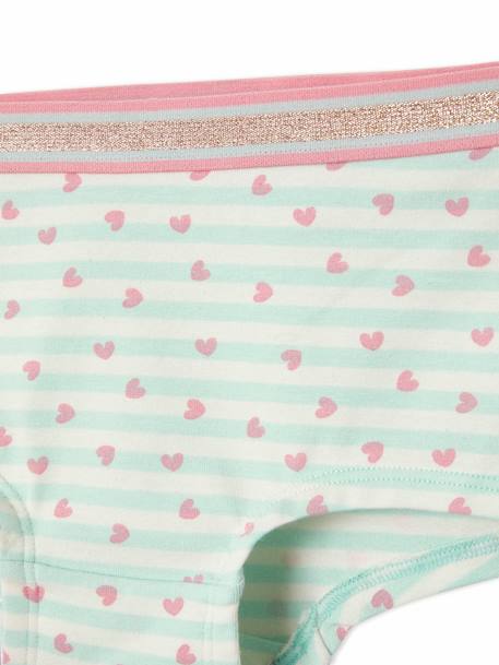 5er-Pack Mädchen Shortys Oeko-Tex - pack rosa/aqua - 8