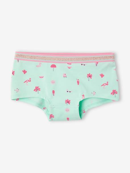 5er-Pack Mädchen Shortys Oeko-Tex pack rosa/aqua 4