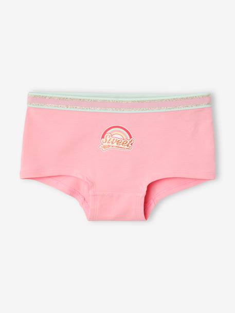 5er-Pack Mädchen Shortys Oeko-Tex pack rosa/aqua 3