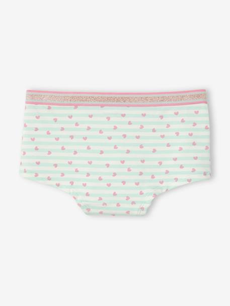 5er-Pack Mädchen Shortys Oeko-Tex - pack rosa/aqua - 7