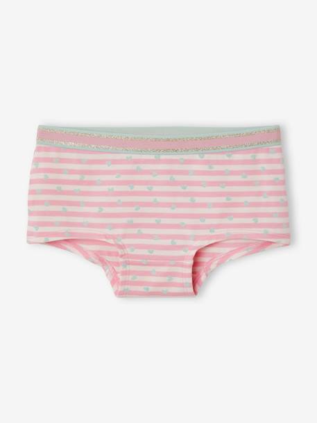 5er-Pack Mädchen Shortys Oeko-Tex pack rosa/aqua 6