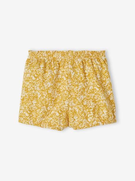 Jersey-Shorts für Mädchen Baby Oeko-Tex - salbeigrün+senfgelb bedruckt+weiß/rot bedruckt - 5