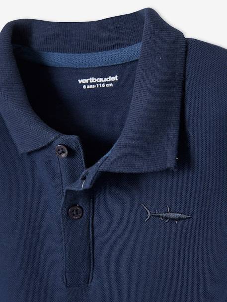 Jungen Poloshirt, kurze Ärmel Oeko-Tex blau+grau meliert+graugrün+hellblau+hellgelb+marine+rot+weiß 21