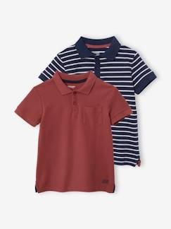 Jungenkleidung-2er-Pack Jungen Poloshirts, Pikee Oeko-Tex