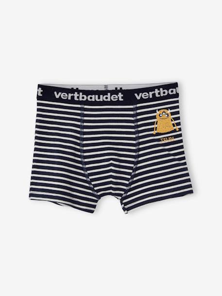 7er-Pack Jungen Boxershorts, Monster Oeko-Tex - pack dunkelgrün/gelb gestreift - 5