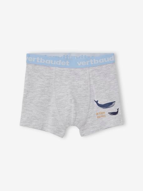 5er-Pack Jungen Boxershorts, Wale Oeko-Tex - pack blau - 3