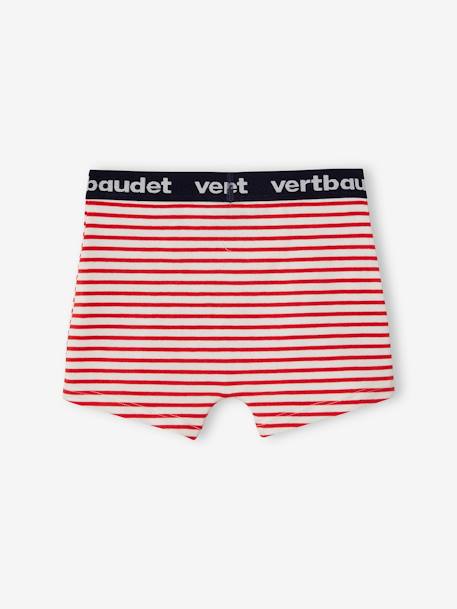 7er-Pack Jungen Boxershorts, Monster Oeko-Tex pack dunkelgrün/gelb gestreift 9