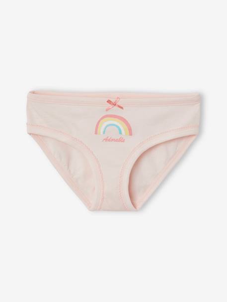 7er-Pack Mädchen Slips Oeko-Tex - mehrfarbig gestreift/regenboge - 5