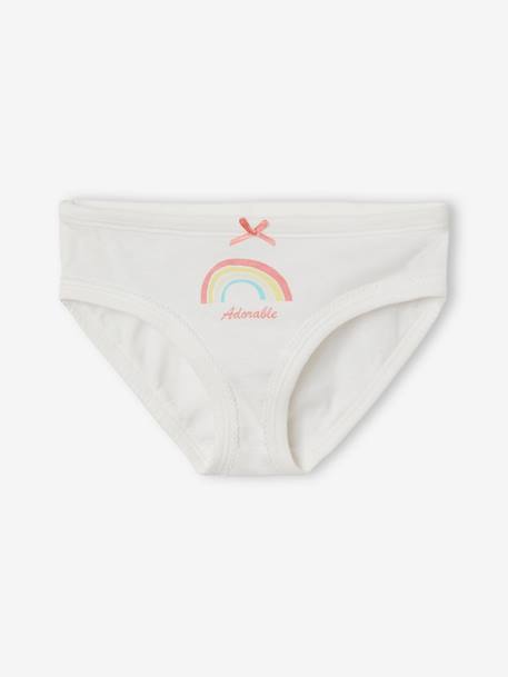 7er-Pack Mädchen Slips Oeko-Tex - mehrfarbig gestreift/regenboge - 3