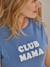 Bio-Kollektion: T-Shirt für Schwangerschaft & Stillzeit CLUB MAMA, personalisierbar - anthrazit+blau - 11