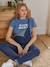 Bio-Kollektion: T-Shirt für Schwangerschaft & Stillzeit CLUB MAMA, personalisierbar - anthrazit+blau - 6