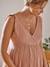 Kurzes Baumwollkleid für Schwangerschaft & Stillzeit - rosa - 4