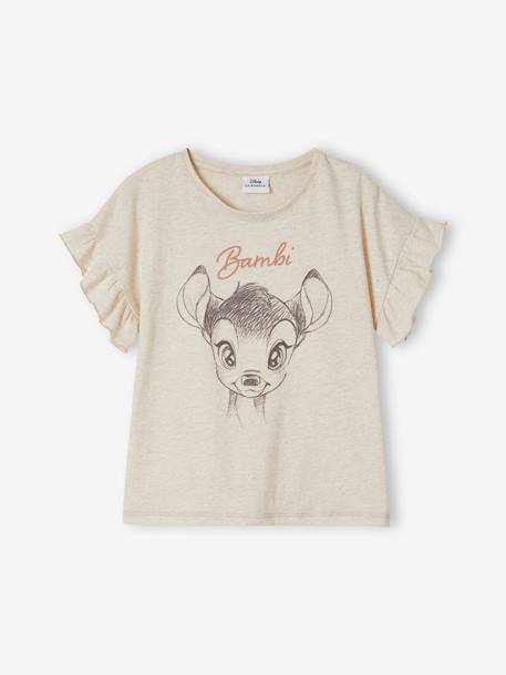 Kurzer Kinder Schlafanzug Disney BAMBI beige meliert 2