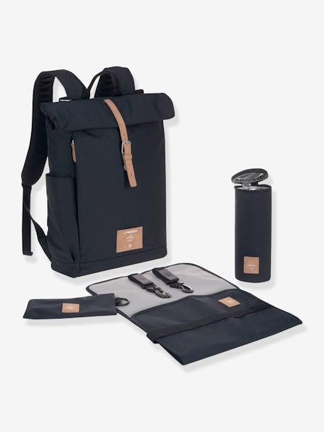 Wickelrucksack mit Rolltop, Green Label Kollektion LÄSSIG anthrazit+nachtblau 9