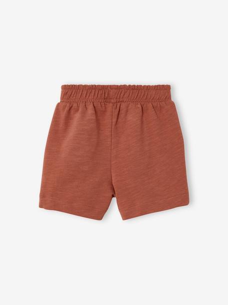 Jungen Baby Sweat-Bermudas Oeko-Tex - aqua+braun+dunkelblau+weiß/marine gestreift - 5