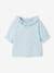 Baby T-Shirt mit Kragen - blau bedruckt - 1