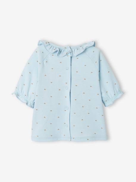 Baby T-Shirt mit Kragen blau bedruckt 4