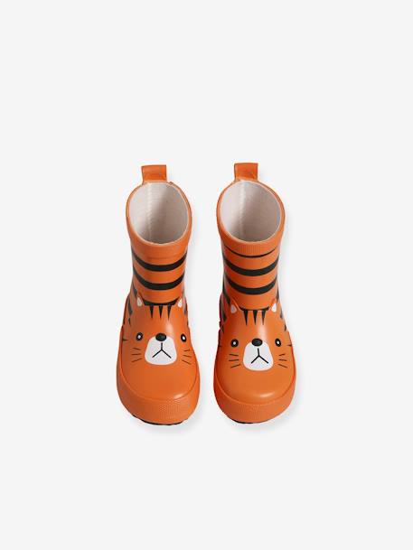 Jungen Baby Gummistiefel orange 4