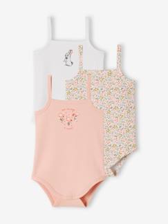 Babymode-Bodys-3er-Pack Baby Trägerbodys mit Hasen Oeko-Tex