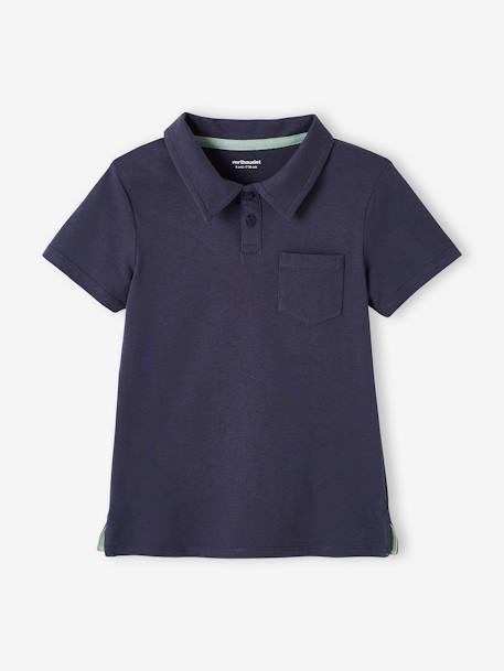 2er-Pack Jungen Poloshirts, Kurzarm Oeko-Tex aqua+pack blau 9