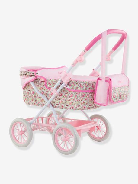 Puppen-Kinderwagen COROLLE für Puppen mit 36/42/52 cm rosa geblümt 2